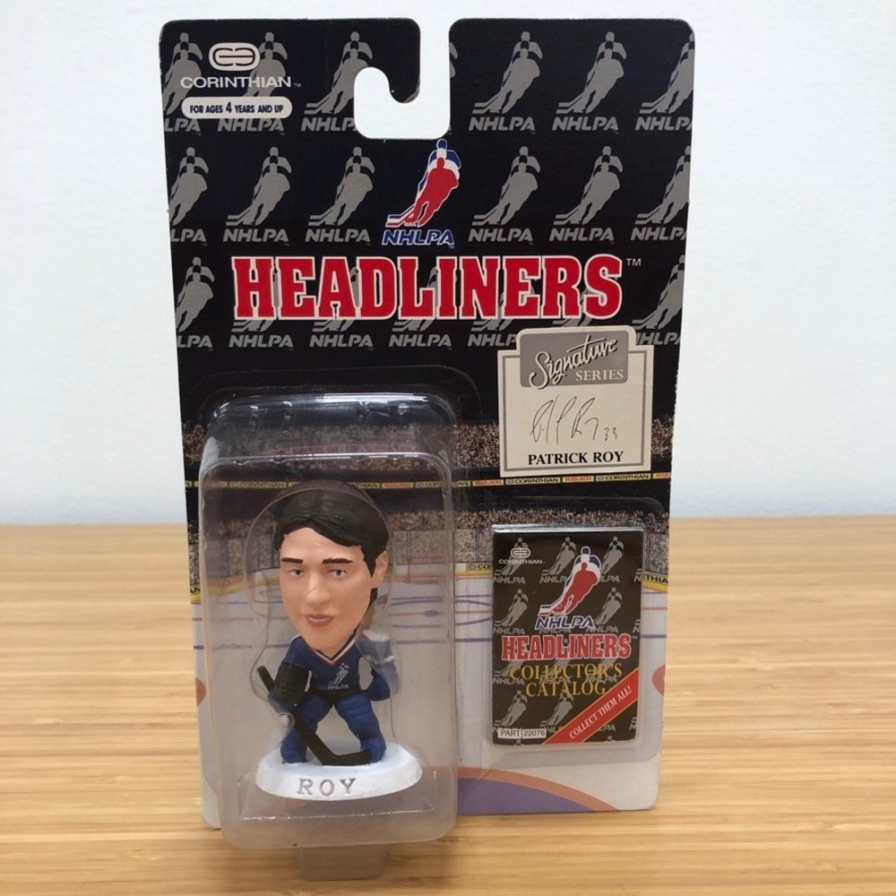 Corinthian Headliners Patrick Roy NHLPA Figure Unisex Blue Signature